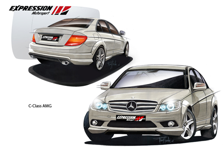 Mercedes C w204  body kit Expression Motorsport